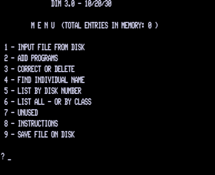 Screen shot